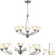 Elysburg 5 Light 28 inch Satin Nickel Chandelier Ceiling Light
