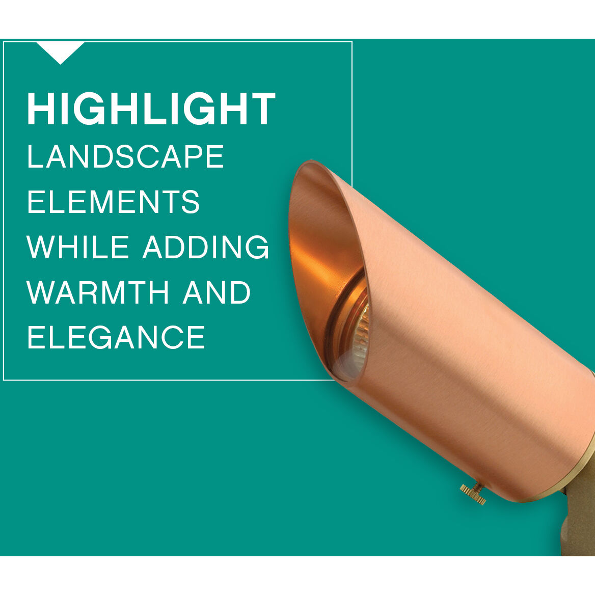 Isaac 12v 8.00 watt Natural Copper Landscape Spot Light