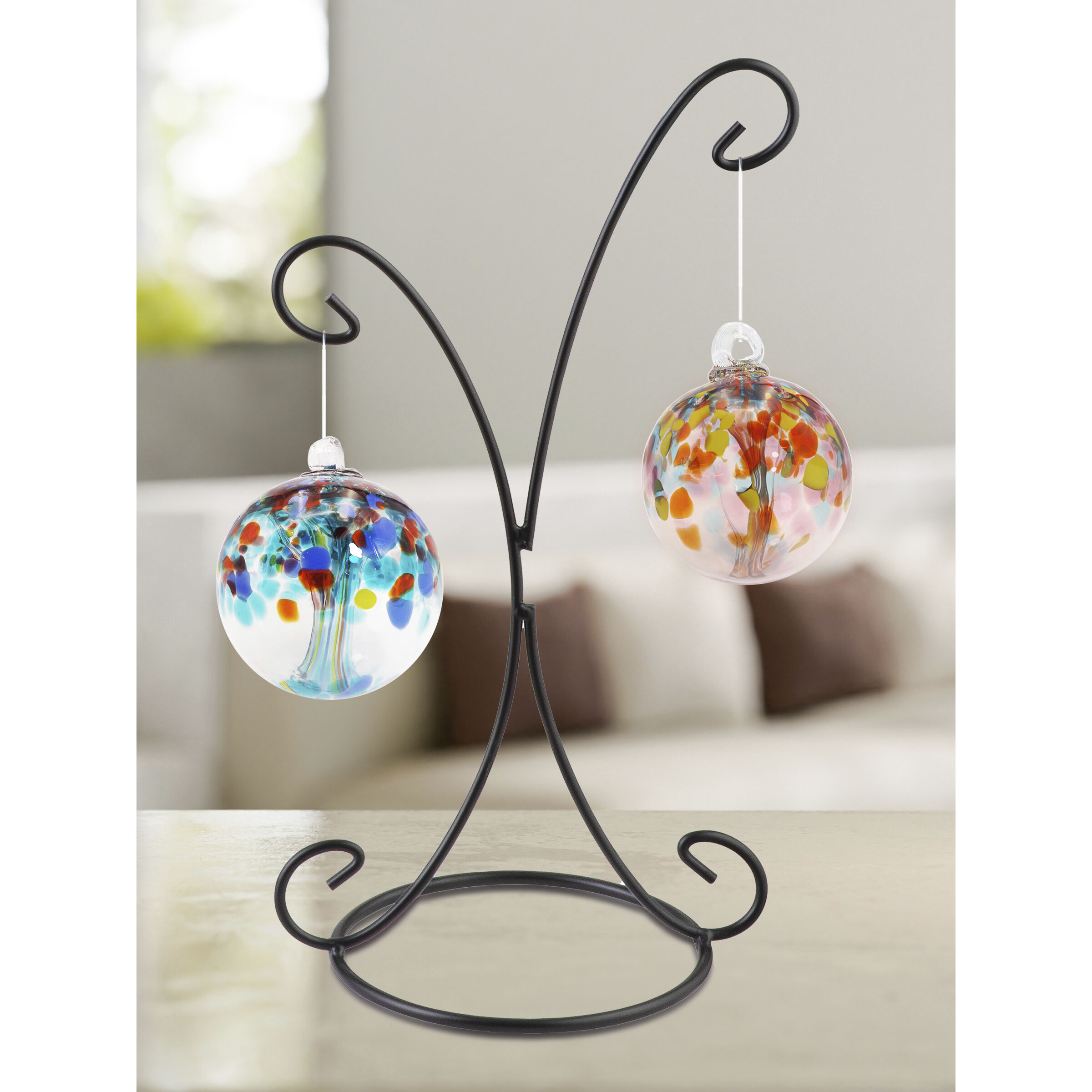 Tree Of Life Multi-color Art Glass Orb