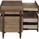 Savino 31 X 30 inch Dark Walnut Side Table