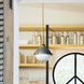 Fletcher 2 Light 13.5 inch Aged Zinc with Heritage Brass Indoor Pendant Ceiling Light