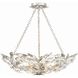 Marselle 6 Light 24 inch Antique Silver Semi Flush Ceiling Light