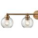 Astoria 4 Light 35 inch Satin Gold Vanity Light Wall Light