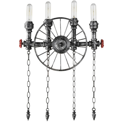 Rio 4 Light 10 inch Gray Wall Light