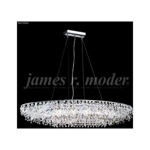 Continental Fashion 12 Light 14 inch Silver Crystal Chandelier Ceiling Light