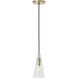 Sean Lavin Selina LED 4.4 inch Natural Brass Line-Voltage Pendant Ceiling Light