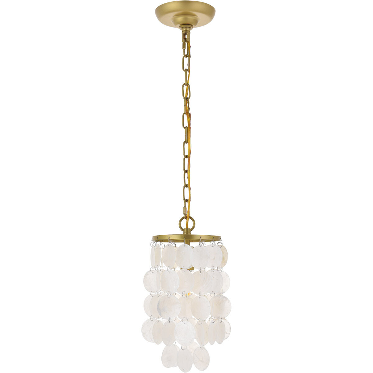 Selene 1 Light 6 inch Brass Pendant Ceiling Light