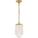 Selene 1 Light 6 inch Brass Pendant Ceiling Light