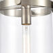 Restoration Pilaster 1 Light 9 inch Brushed Satin Nickel Mini Pendant Ceiling Light, Restoration