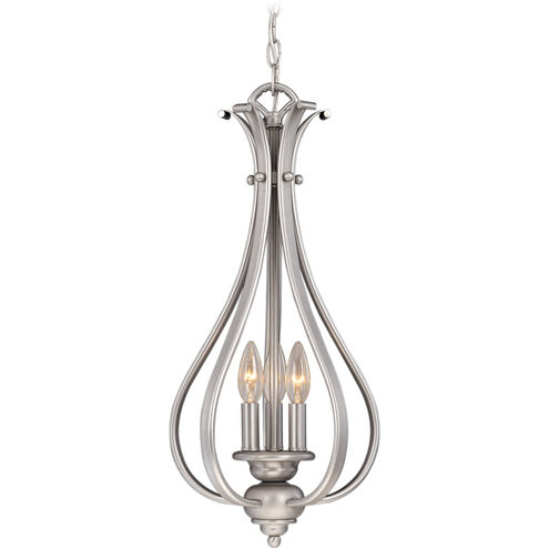 Monrovia LED 11.25 inch Brushed Nickel Pendant Ceiling Light