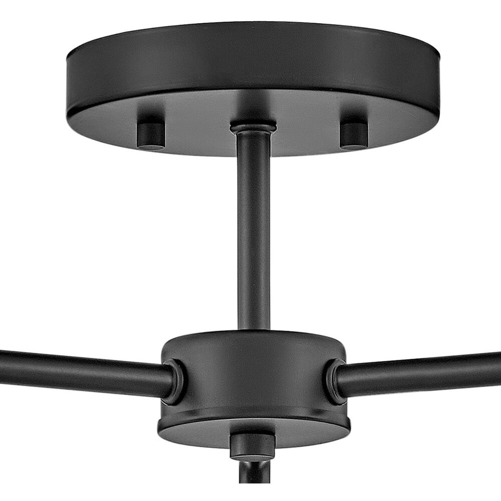 Julep LED 20 inch Black Foyer Light Ceiling Light, Semi-Flush Mount