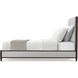 Lido Bistre US Queen Bed, Wooden, Upholstered
