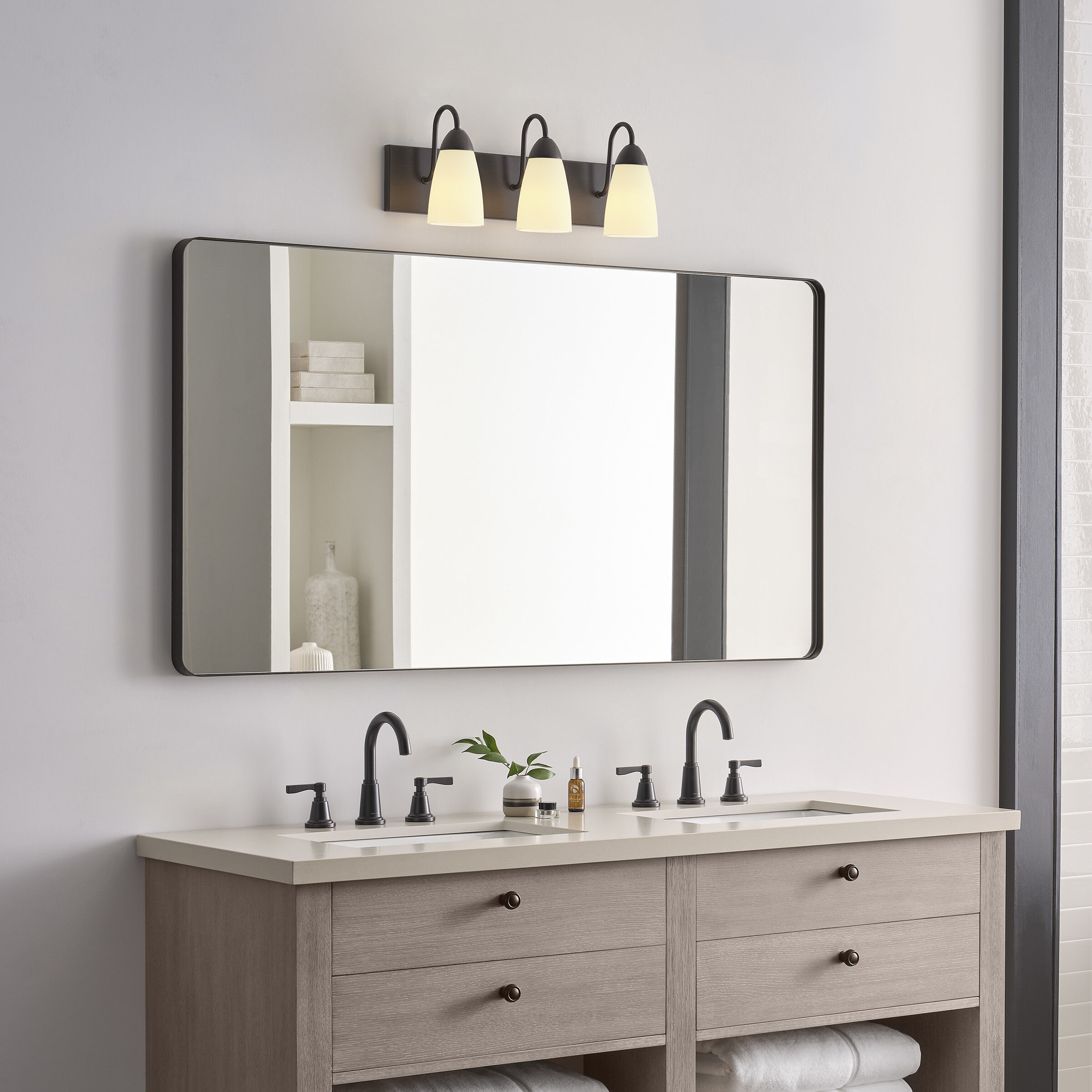 Seville 3 Light 21 inch Bronze Wall Bath Fixture Wall Light