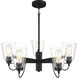 Beckonridge 5 Light 26 inch Coal Chandelier Ceiling Light