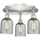 Caledonia 3 Light 16.75 inch Satin Nickel Flush Mount Ceiling Light in Charcoal