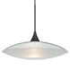 Spazio 1 Light Black Cord Pendant Ceiling Light