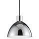 Chroma LED 8.88 inch Chrome Pendant Ceiling Light