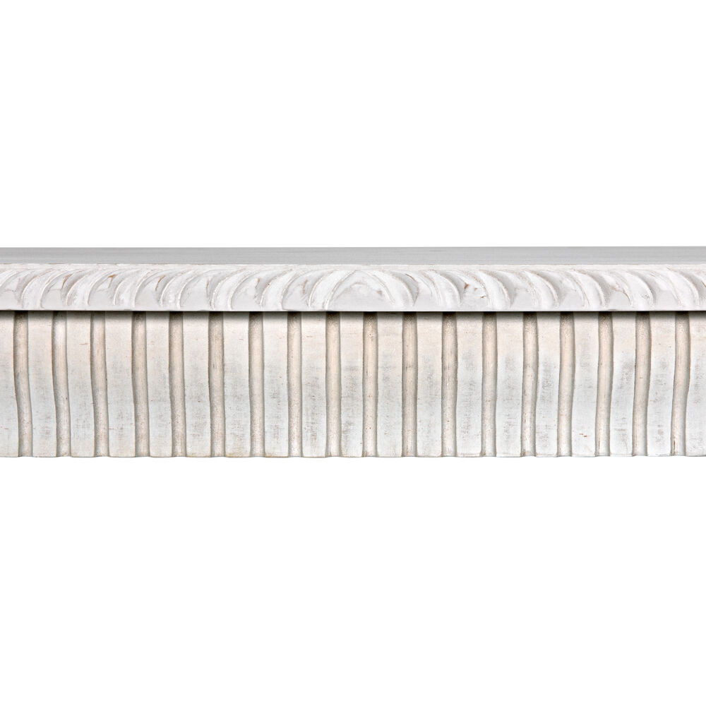Portuguese 72.5 X 20.5 inch White Wash Console