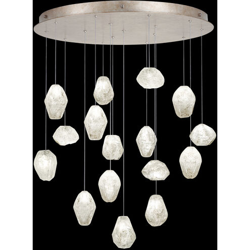 Natural Inspirations 16 Light 32 inch Gold Pendant Ceiling Light in Clear Quartz Studio Glass 3
