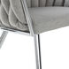 Woven Gray and Silver Chair