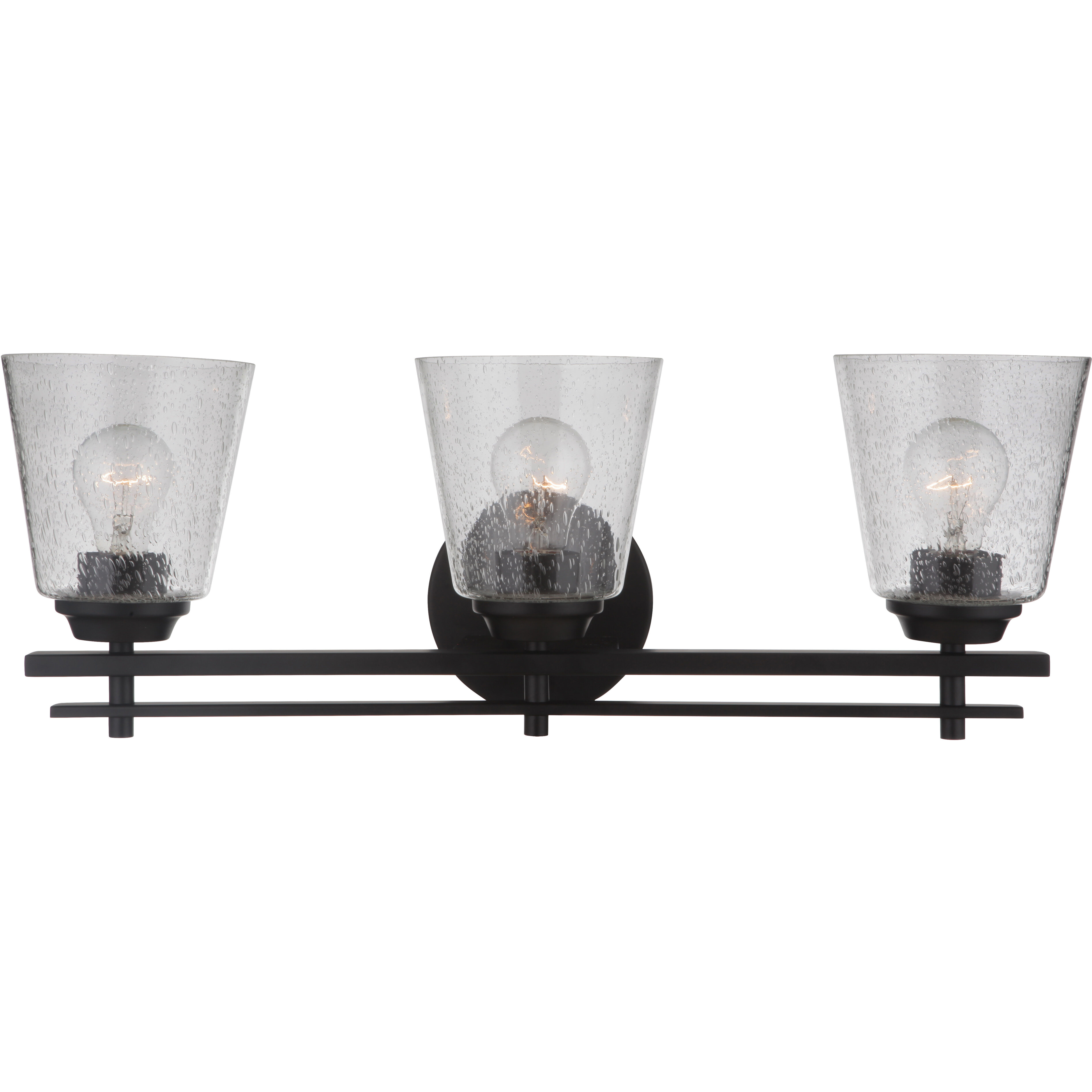 Neighborhood Drake 3 Light 24 inch Flat Black Vanity Light Wall Light, Neighborhood Collection