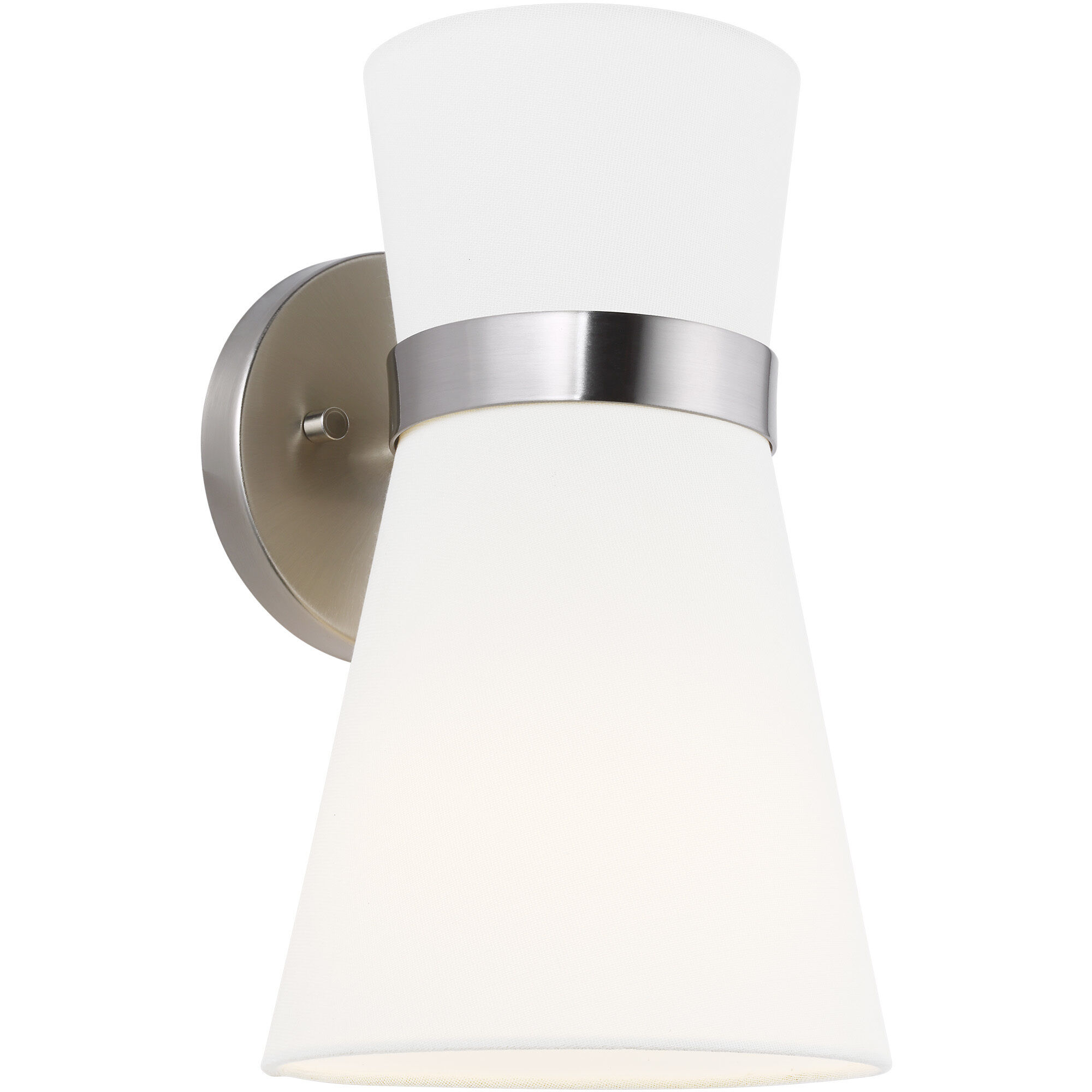 AERIN Clark Wall Bath Fixture Wall Light in Brushed Nickel