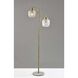 Natasha 62.25 inch 60.00 watt Antique Brass Floor Lamp Portable Light