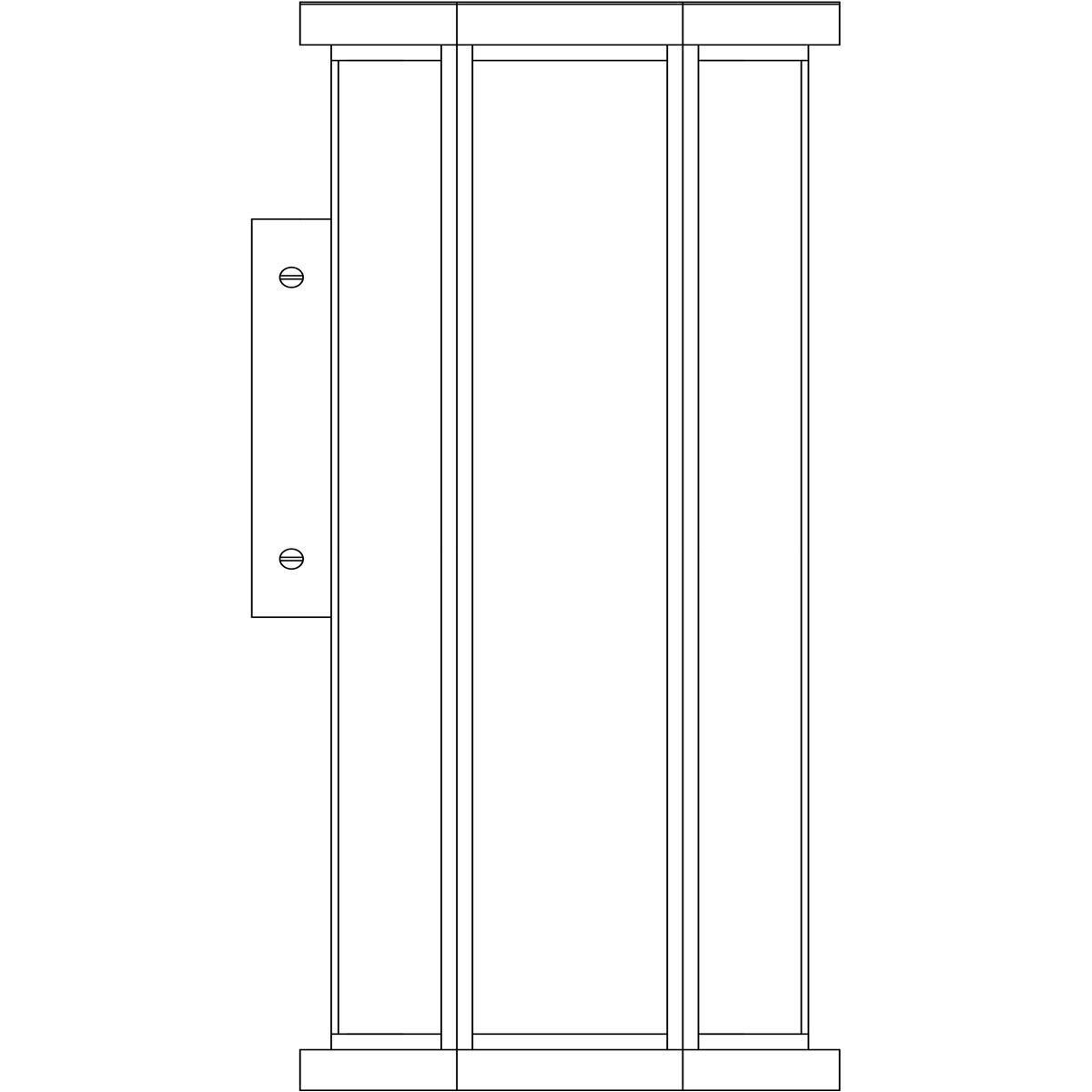 Lyon 2 Light 21 inch Satin Black Outdoor Wall Mount in Dew Drop