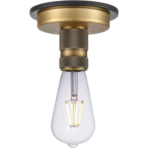 Restoration Aurora LED 2.5 inch Black Brushed Brass Flush Mount Ceiling Light