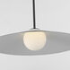 Drew & Jonathan Astra 1 Light 24 inch Midnight Black Pendant Ceiling Light, Medium