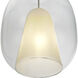 Dusk 1 Light 9.84 inch Black Pendant Ceiling Light in Clear