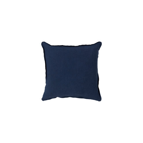 Solid 22 X 22 inch Navy Pillow Kit, Square