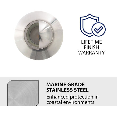 Tyler 12 2 watt Stainless Steel Path Lighting in 2700K, WAC Landscape