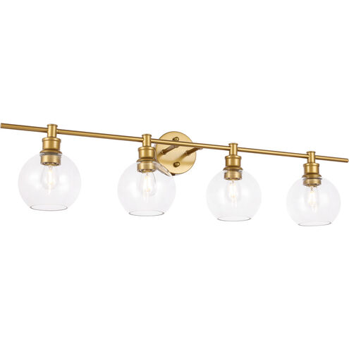 Syracuse 4 Light 38 inch Brass Wall sconce Wall Light