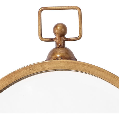 Wade 34 X 19 inch Antique Brass Mirror