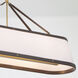 Callahan 6 Light 47.5 inch Luxe Gold Linear Chandelier Ceiling Light