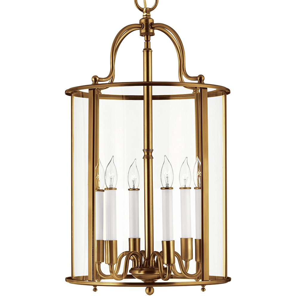 Gentry 6 Light 14 inch Heirloom Brass Indoor Foyer Light Ceiling Light