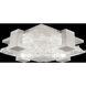Terra 4 Light 16.75 inch Silver Flush Mount Ceiling Light in Clear Studio Glass