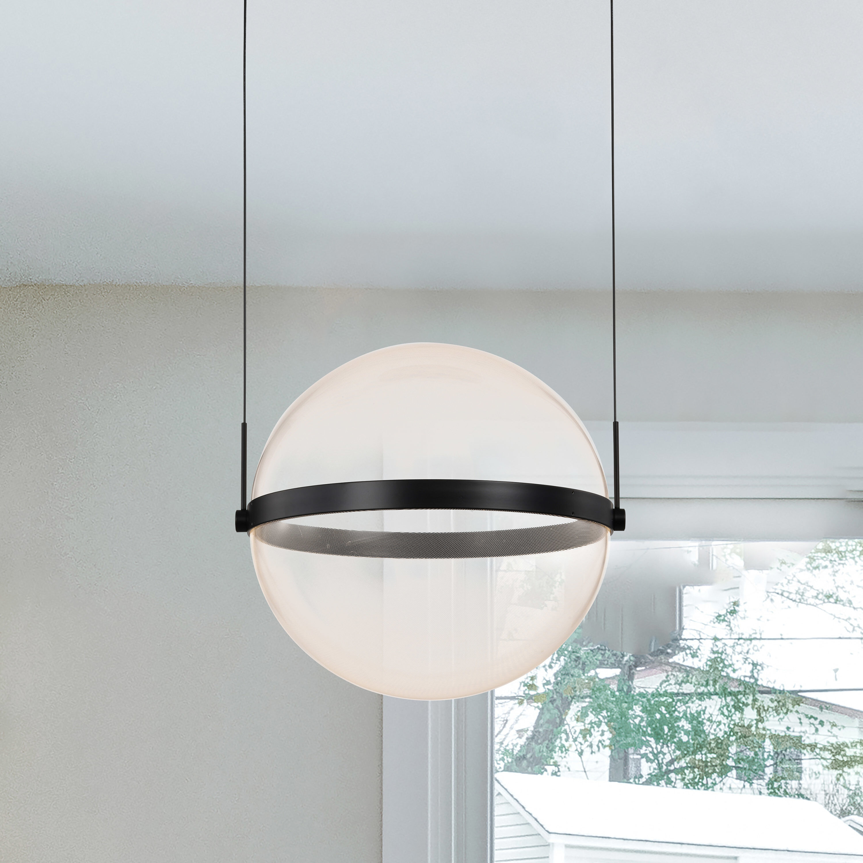 Arvada LED 16.63 inch Matte Black Pendant Ceiling Light