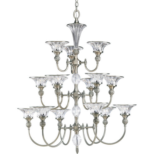 Roxbury 15 Light 36 inch Classic Silver Chandelier Ceiling Light