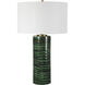 Galeno 27.75 inch 150.00 watt Dark and Light Emerald Green Glaze Table Lamp Portable Light