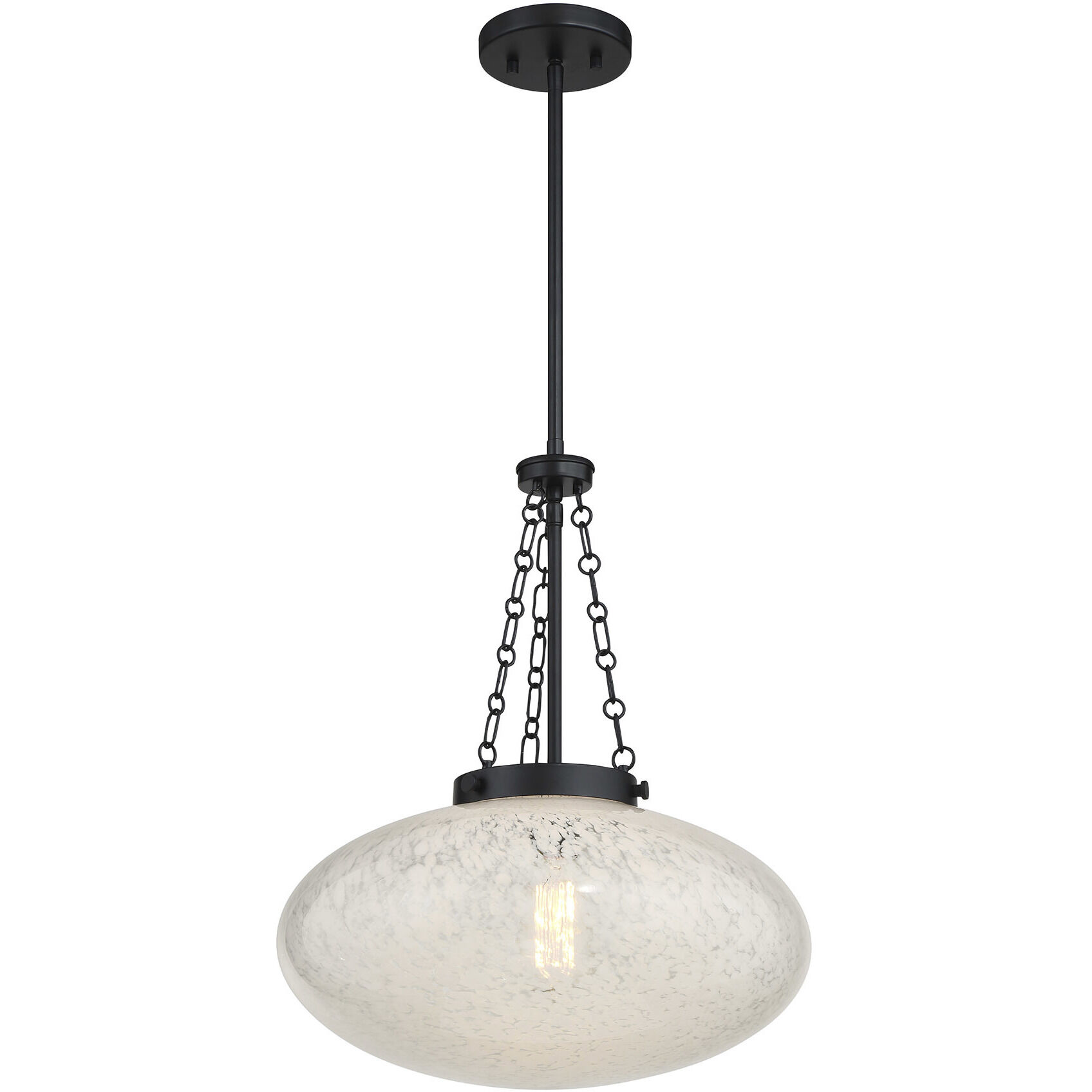 Willow 1 Light 16.5 inch Matte Black Pendant Ceiling Light