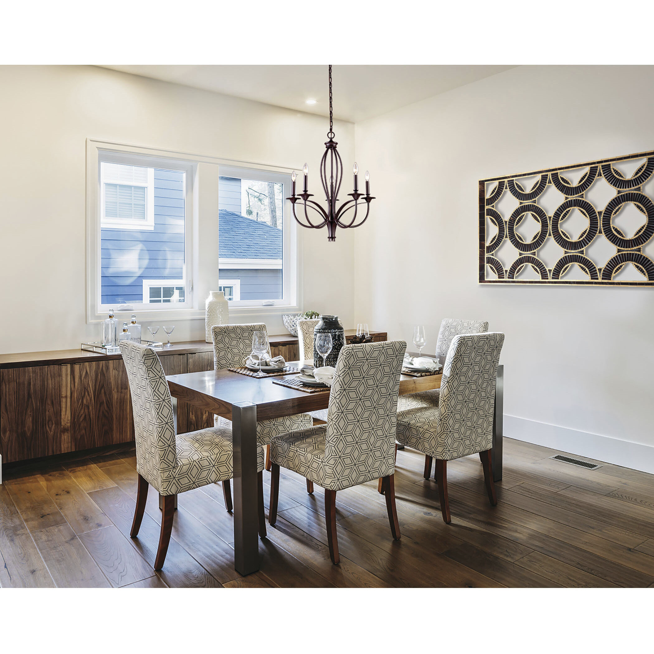 Medford 5 Light 26 inch Oil Rubbed Bronze Chandelier Ceiling Light