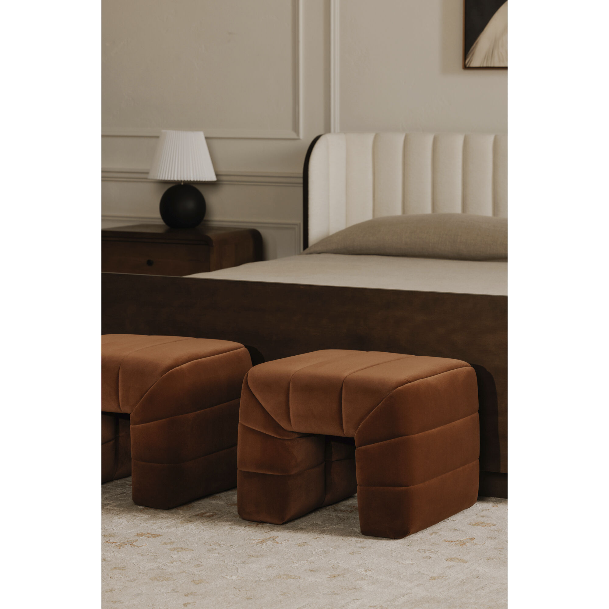 Verity 18 inch OA Warm Brown Stool