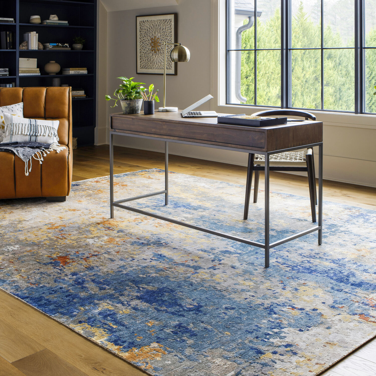 Imola 144 X 106 inch Navy Rug in 9 X 12, Rectangle