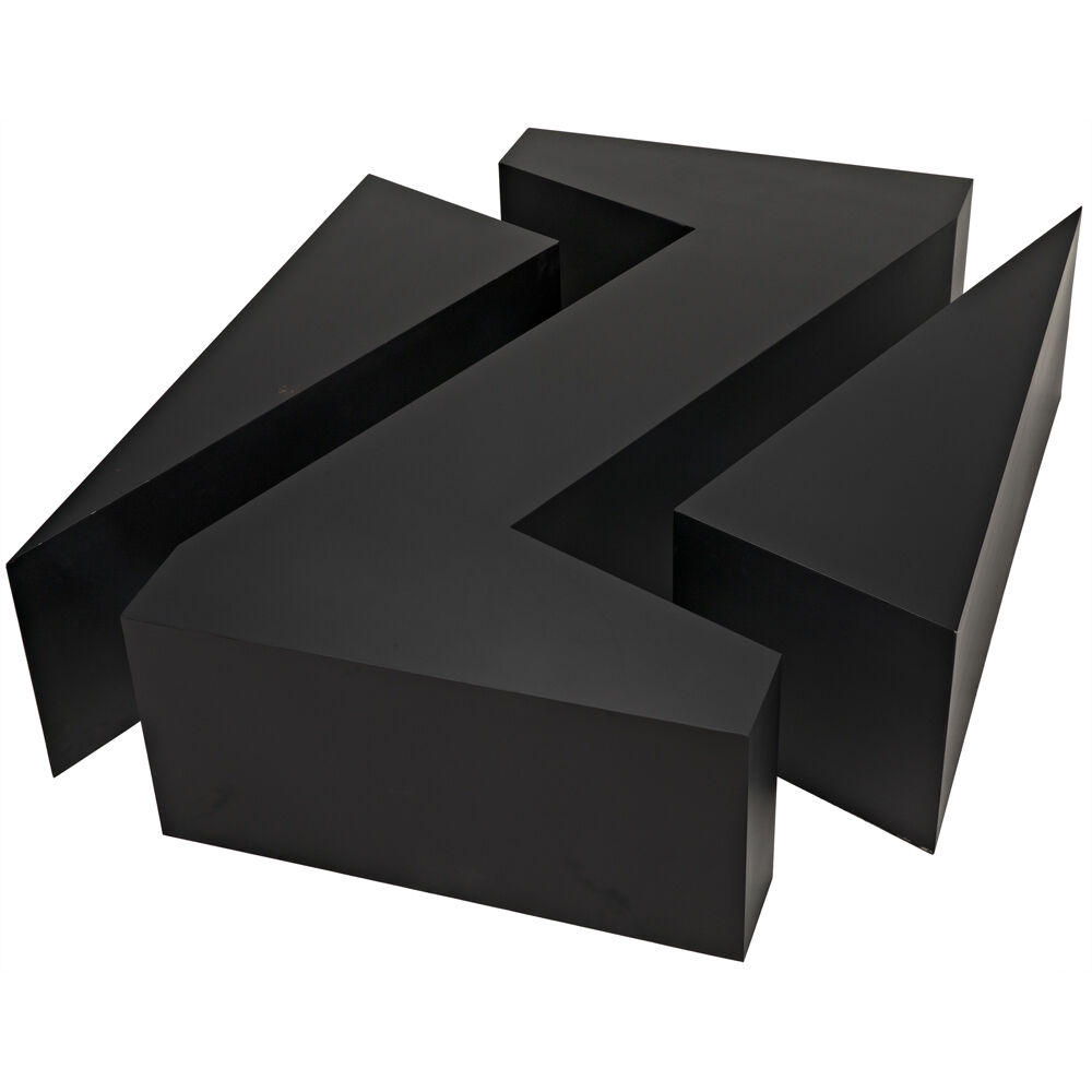 Element 68 X 36 inch Matte Black Coffee Table
