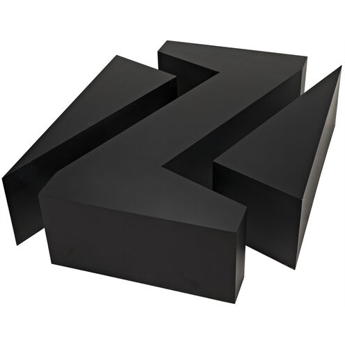 Element 68 X 36 inch Matte Black Coffee Table