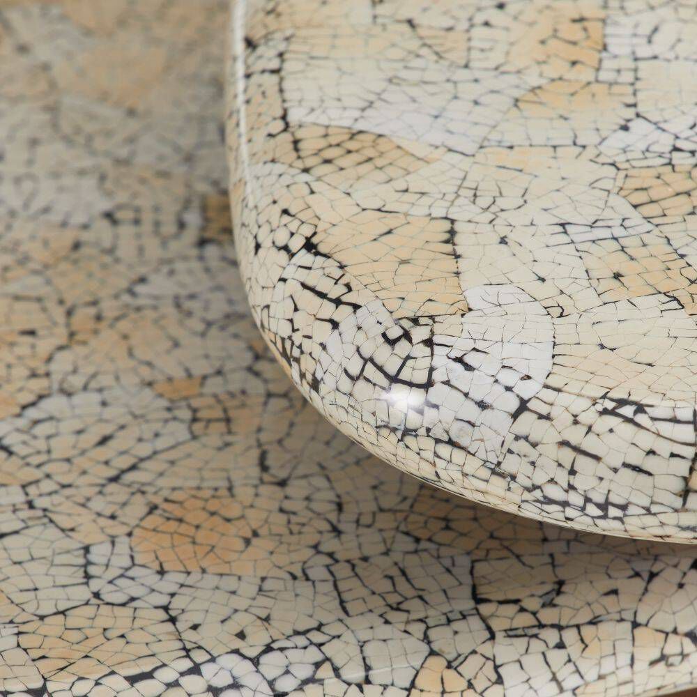 Forney 38 X 19 inch Satin Walnut and Natural Eggshell Coffee Table