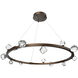 Stella LED 40.1 inch Flat Bronze Chandelier Ceiling Light, Ring