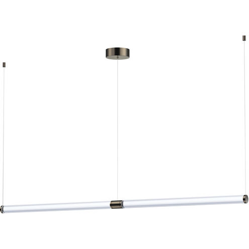 Vanish LED 72 inch Gunmetal Linear Pendant Ceiling Light